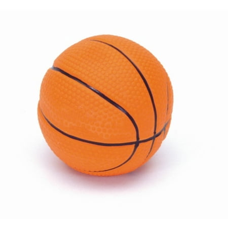 Coastal Pet Products Rascals 83020 R NCLDOG Latex Basketball Dog Toy, 2-1/2 Inch