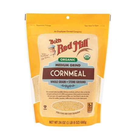 Bob's Red Mill Medium Grind Cornmeal Organic, 24 Ounce RED19