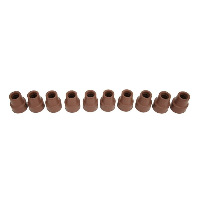 Walking Cane Tip Kit, Match 10Pcs Little Noise Slip Proof Crutch Tip Metal Washer Easy Installation Rubber For Repair