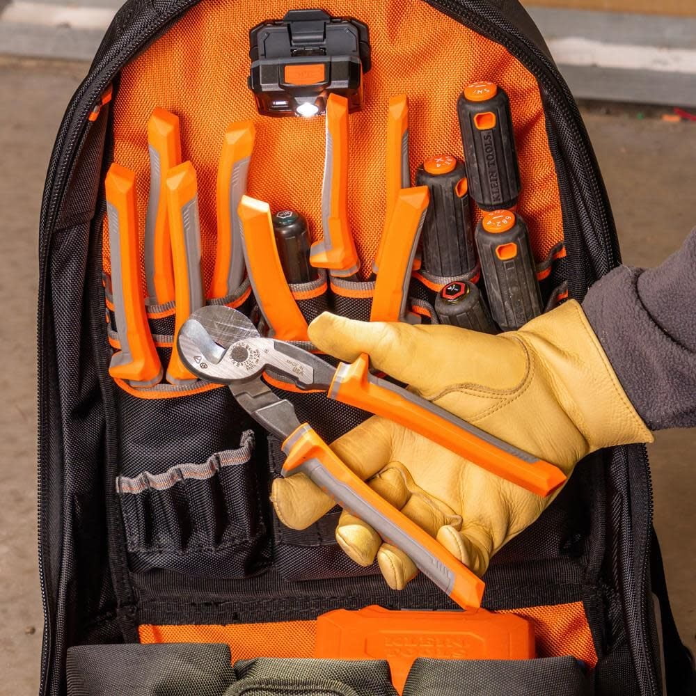 Klein Tools 63225RINS Insulated High-Leverage Cable Cutters, 9"