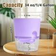 thumbnail image 5 of Guman Network Technology 4.92 in x 5.51 in x 6.69 in Cylindrical Purple, White Resin Moroccan, Vintage Plant Pot with Tear-Resistant 3 Count, 5 of 10