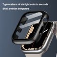 thumbnail image 1 of Caja De Reloj Estuche Para Reloj Con Protector De Marco De Vidrio Para Pantalla Para Apple Watch (Negro Amarillo 44 Mm), 1 of 4