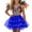 A#Blue87, variant on Toddler Girl Rainbow Sequin Dresses Spaghetti Strap Crop Top Tiered Tulle Skirt Party Set Kids Soft Outfit