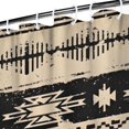 thumbnail image 3 of Brown Geometric Triangle Square Pattern Shower Curtain 36"x72" ,Bathroom Decorative Shower Curtains Set with 12 Hooks,Modern Waterproof Washable Shower Curtain, 3 of 6