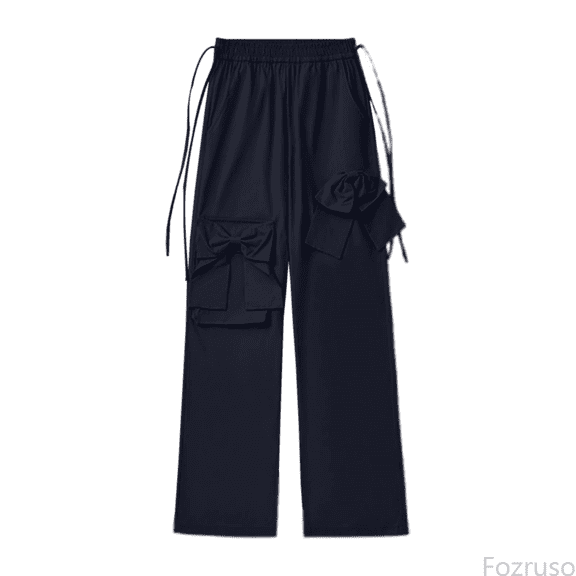 Fozruso Girls Loose Sweatpants Girls Cargo Pants For Everyday Wear Comfortable Stretch Elastic Waist Casual Outdoor Play Durable Pocket Jogger Pants For Kids Age 6 13 Years Sizes 6-7 Years