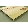 thumbnail image 4 of Rustic Wedding Wood Engraved Bride & Groom Guestbook Custom Photo Album Advice Scrapbook, 4 of 6