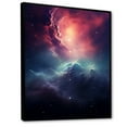 thumbnail image 2 of Designart "Pink Galaxy Universe in Space II" Space Floater Framed Canvas Print, 2 of 7