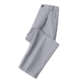 thumbnail image 7 of CYRBOKO Boys' Dress Pants, Solid Color Back-to-School Button Casual Uniform Pants Gray Size 11-12 T, 7 of 7