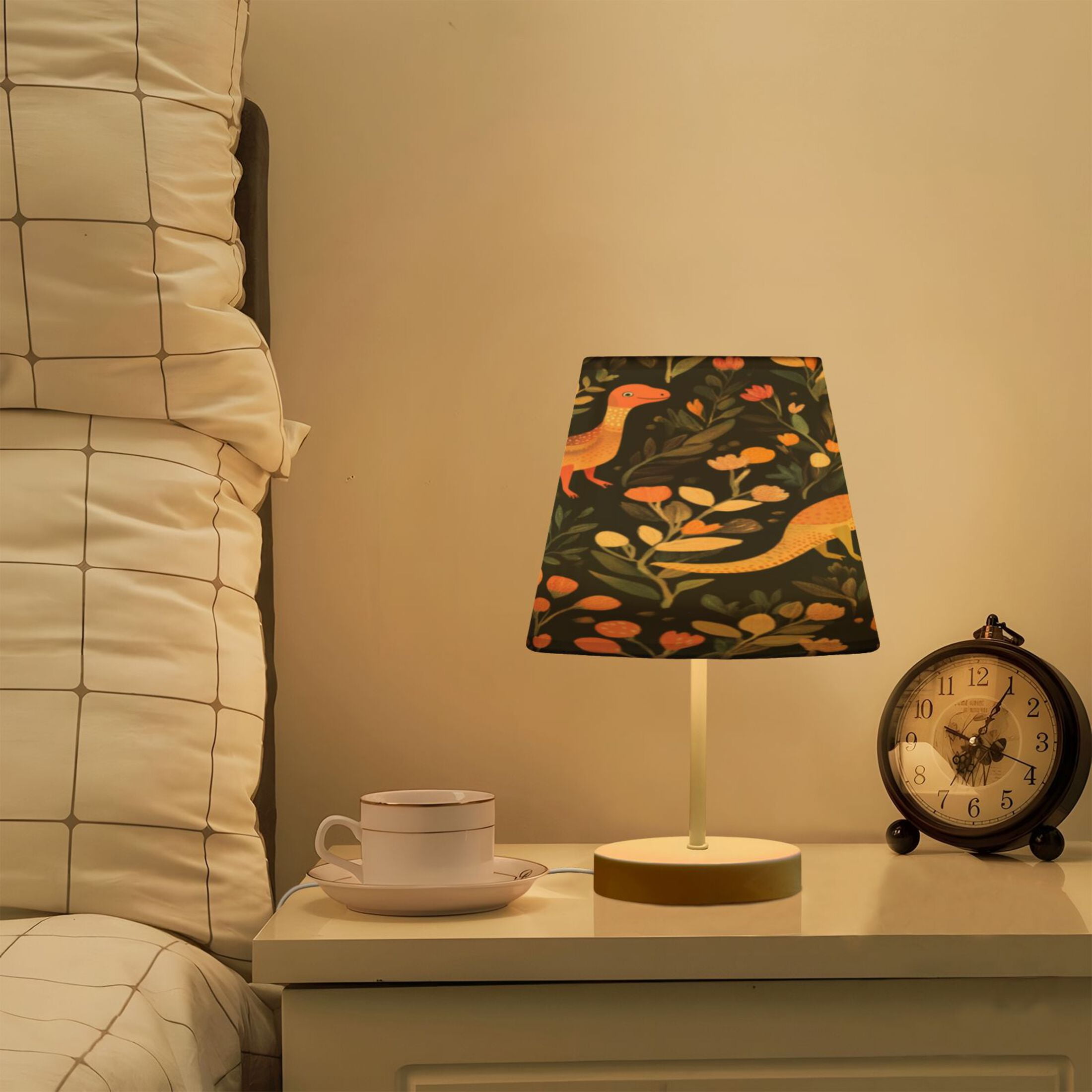 Table Lamp Small 5.9x10.8 Inches Table Lamps Night Light Tools & Home Improvement Bedroom Lamp Guest Room Lamp Study Lamp Office Lamp Red Dinosaur Cartoon