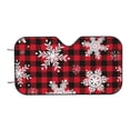 thumbnail image 7 of Daiia Snowflakes On A Buffalo Plaid Windshield Sun Shade for Car SUV Truck (Small ), Car Sun Shade Windshield, Car Shades for Front Windows, Sunshade for Car Windshield, 7 of 7