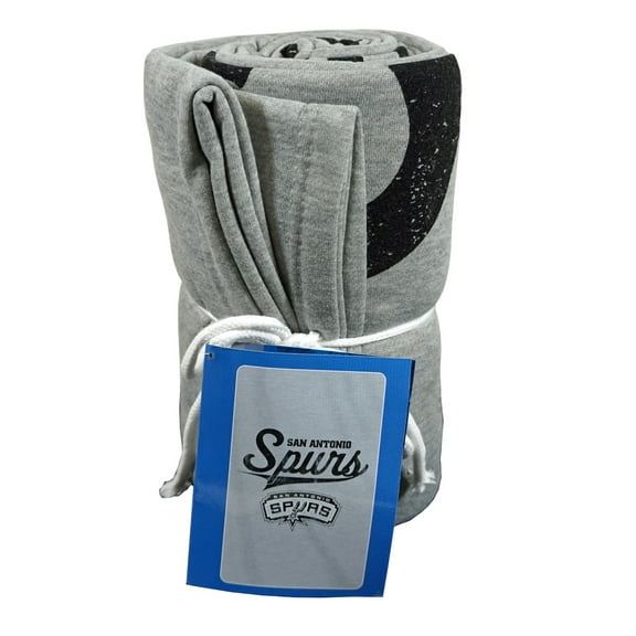 San Antonio Basketball Spurs Distressed Look 54x84 inch Sweatshirt Material Throw Blanket