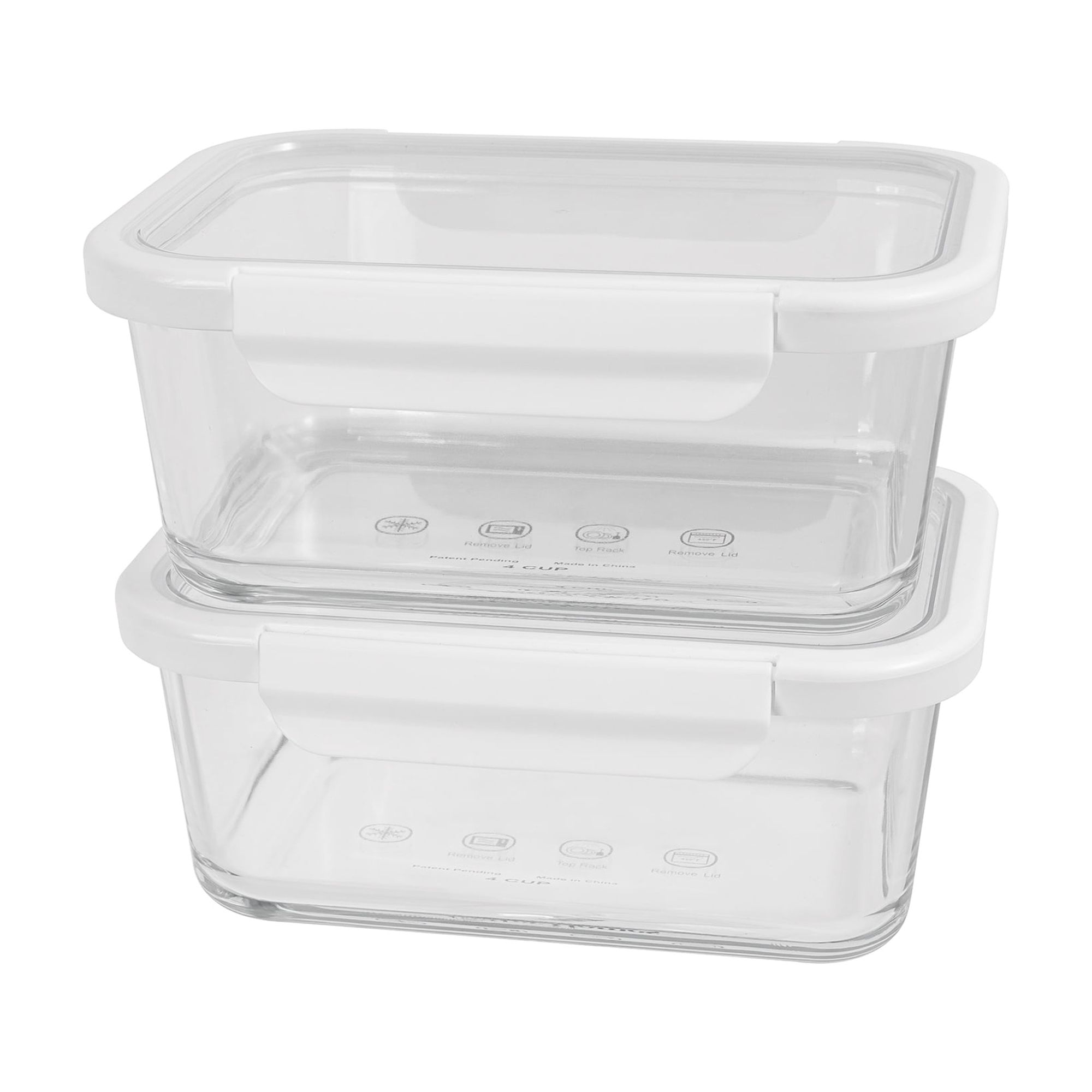 Better Homes & Gardens Rectangle Glass Food Storage, Set of 2 photo 1