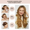 thumbnail image 3 of Kitsch Satin Hair Curlers, Heatless Curling Rod - Jumbo Flexi Rod, Heatless Hair Curler - Hair Curlers to Sleep In - No Heat Overnight Curls - For All Hair Types and Texture - 4pcs Rosewood, 3 of 8