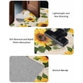 thumbnail image 5 of Vintage Sunflower Front Door Mat Watercolor Yellow Floral Farmhouse Welcome Doormat Indoor Outdoor Entrance Floor Mat Non-Slip Washable Runner Rug for Front Porch Decor 18x60 Inch, 5 of 6