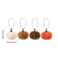 thumbnail image 3 of EDHITNR 12pcs 6cm Velvet Pumpkin Ornaments, Fall Thanksgiving Tree Hanging Decor 3 Color Sets, Autumn Harvest Home Decoration Soft Fabric Mini Pumpkins, 3 of 6