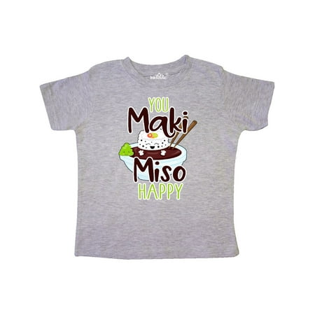 

Inktastic Sushi You Maki Miso Happy Gift Toddler Boy or Toddler Girl T-Shirt