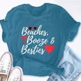 thumbnail image 5 of EcoLoom Beaches Booze Besties Weekend Bachelorette Getaway Short Sleeve Unisex T Shirt, 5 of 6
