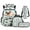 Book Pug Puppy, variant on Yspwyqan Kids Boba Cat Backpack Set for Travel, with Lunch Box Water Bottle Bag, Gradient Lightweight Large Capacity School Bags Multi-Pocket for Back to School Gifts