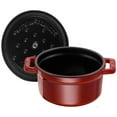 thumbnail image 5 of Staub Cast Iron 0.25-qt Mini Round Cocotte - Grenadine, 5 of 9