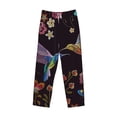 thumbnail image 2 of Vsdgher Humming Bird Print Mens Pajama Pants Sleep & Lounge Pants, PJ Bottoms With elastic waistb and Pockets, 2 of 5