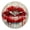 V9, variant on Non-Ticking Silent Wall Clocks Battery Operated Personalized Decor Clock for Living Room,Bedroom-Painting Of Red Lips Dripping The White And Gray Background(10inch)
