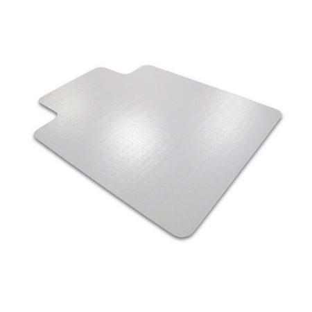Floortex Cleartex Advantagemat 45 x 53 Chair Mat for Low Pile Carpet, Rectangular with Lip