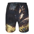 thumbnail image 3 of Pofeuu Sleeping Dragon In Forest Prin Men's Swim Trunks Quick Dry Bathing Suit Swimming Board Shorts Mesh Lining Beach Swimwear-Medium, 3 of 6