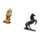 thumbnail image 5 of Escultura De León Y Caballo Majestuoso, Figura Artística Coleccionable, Adorno De Mesa, Estatua Decorativa Para Oficina, Hogar, Estantería, Paisaje, Dormitorio, Regalo De Cumpleaños., 5 of 8