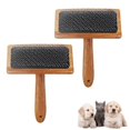 thumbnail image 2 of 2pcs Wool Carders, Wool Carding Comb, Hand Carders for Wool, Comb Bamboo Air Cushion Fur Rugs, 2 of 5
