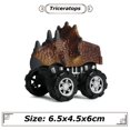 thumbnail image 5 of 26 estilos de mini modelo de coche de dinosaurio, juguete para niños, modelo de animal, coche de juguete de tracción trasera, figura de acción de coche tiranosaurio, juguetes de regalo, 5 of 5