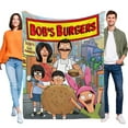 thumbnail image 1 of Bob's Burgers anti-pilling, suave, ligera, esponjosa y acogedora de lujo para hogar y cocina – Perfecta para niños y adultos,120X150cm, 1 of 6