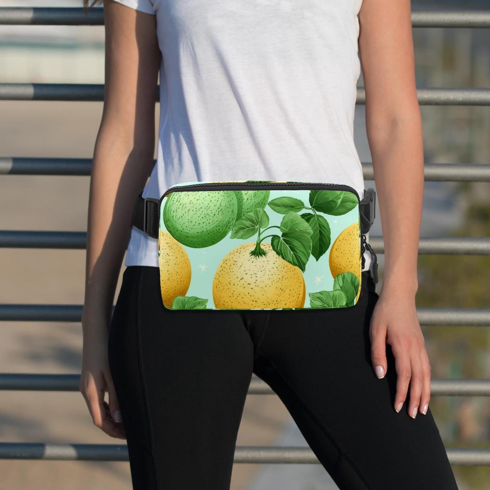 Cantaloupe Lightweight, Adjustable Waist Pack Crossbody Bag Running Belt with Extension Strap - Unisex
