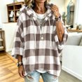thumbnail image 3 of FchengtaiS Womens Sherpa Fleece Oversized Hoodies Fuzzy V Neck Sweatshirts Comfy Fluffy Warm Pullover Top, 3 of 6
