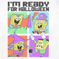 thumbnail image 2 of Women's SpongeBob SquarePants I'm Ready for Halloween  Graphic Tee White Large, 2 of 4