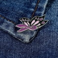 thumbnail image 2 of Domestic Violence Awareness Ribbon Brooch Lapel Pin Purple Support Jewelry for Cause, 2 of 6