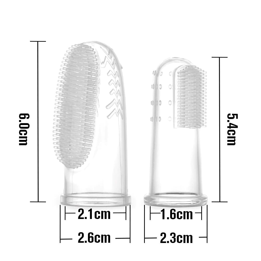 Haakaa Silicone Fingerbrush Set (Small & Large)