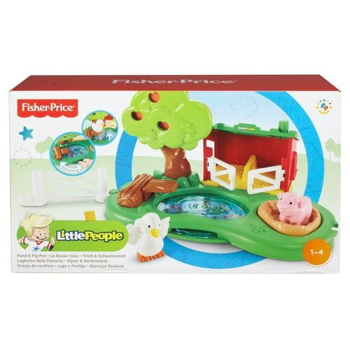 Shipp for sale online Little People Farm Pond and Pig Pen Playset Y8199 Fisher 