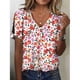 thumbnail image 2 of Blusa HOTYD de algodón con estampado floral bohemio para mujer, talla grande, 2 of 2