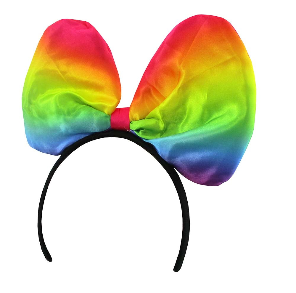 bows Set of two bow headbands hair bows rainbow headband rainbows headbands Blue rainbow & pastel blue set hair bow baby headband