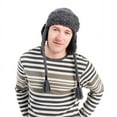 thumbnail image 2 of MUK LUKS Men's Trapper Hat-Charcoal Grey OS, 2 of 4