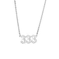 thumbnail image 1 of Uds. Colgante de collar con número de Ángel, collar de acero inoxidable chapado en oro/plata, joyería adecuada para mujeres Wmkox8yi  sjalhkljlk775, 1 of 1