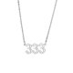 thumbnail image 1 of Collar para mujer, joyería para mujer, 1 pieza de collar con colgante de número de ángel, chapado en oro/plata, de acero inoxidable, ideal para mujeres, collar colgante., 1 of 3