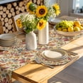 thumbnail image 4 of Fall Leaves Round 13 Inch Placemats Set of 4, Farmhouse Beige Botanical Leaf Autumn HeatResistant Non Slip Place Mats for Dining Table, Wipeable Braided Kitchen Table Mats for Housewarming, 4 of 9