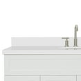 thumbnail image 5 of Ariel Hamlet 55 In. Oval Sink Vanity With White Quartz Countertop In White, 5 of 10