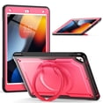 thumbnail image 2 of XYX Case for iPad Pro 10.5 Inch/ iPad Air 3rd Gen 2019 with Rotating Stand, Shoulder Strap, 2in1 Shockproof Cover, Rose, 2 of 7