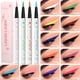 thumbnail image 5 of DUNUF-Lápiz Delineador de ojos líquido, 12 colores, mate ultrafino, resistente al agua, duradero, negro, marrón, cosmético( DUCXYXY01- White, 5 of 5