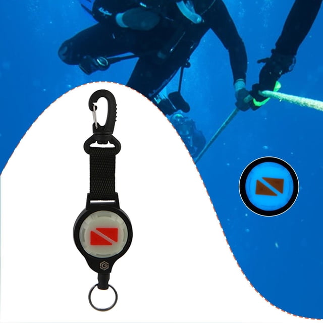 Ethern Équipement de Plongée Lanière de Récupération avec clip et Porte-Clés, Acier Inoxydable Suspendu 30