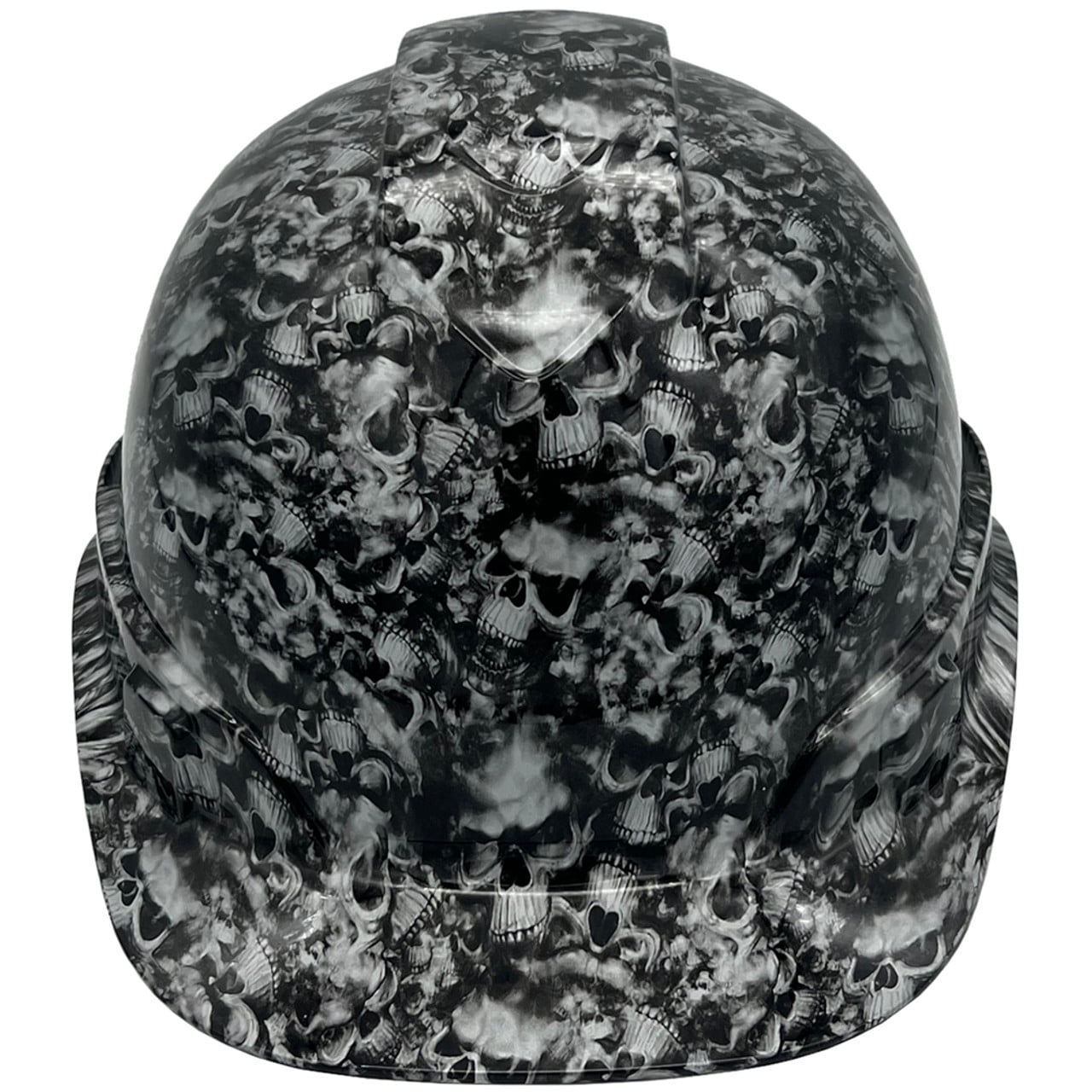 Reaper Skulls Hydro Dipped Hard Hats Cap Style with 4 Pt Suspension