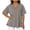 Gray Tops, variant on Htigea Plus Size Short Sleeve Tops for Women Casual Loose Fit T-Shirt Summer V-Neck Pullover Tee Pink L