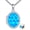 Blue Opal, variant on Locket Necklace Sterling Silver Turquoise/Opal/Moss Agate/Moonstone/Black Onyx/Lapis Lazuli/Blue Opal/Malachite Locket Photo Necklace Turquoise Jewelry Memorial Gifts for Women Mom Wife